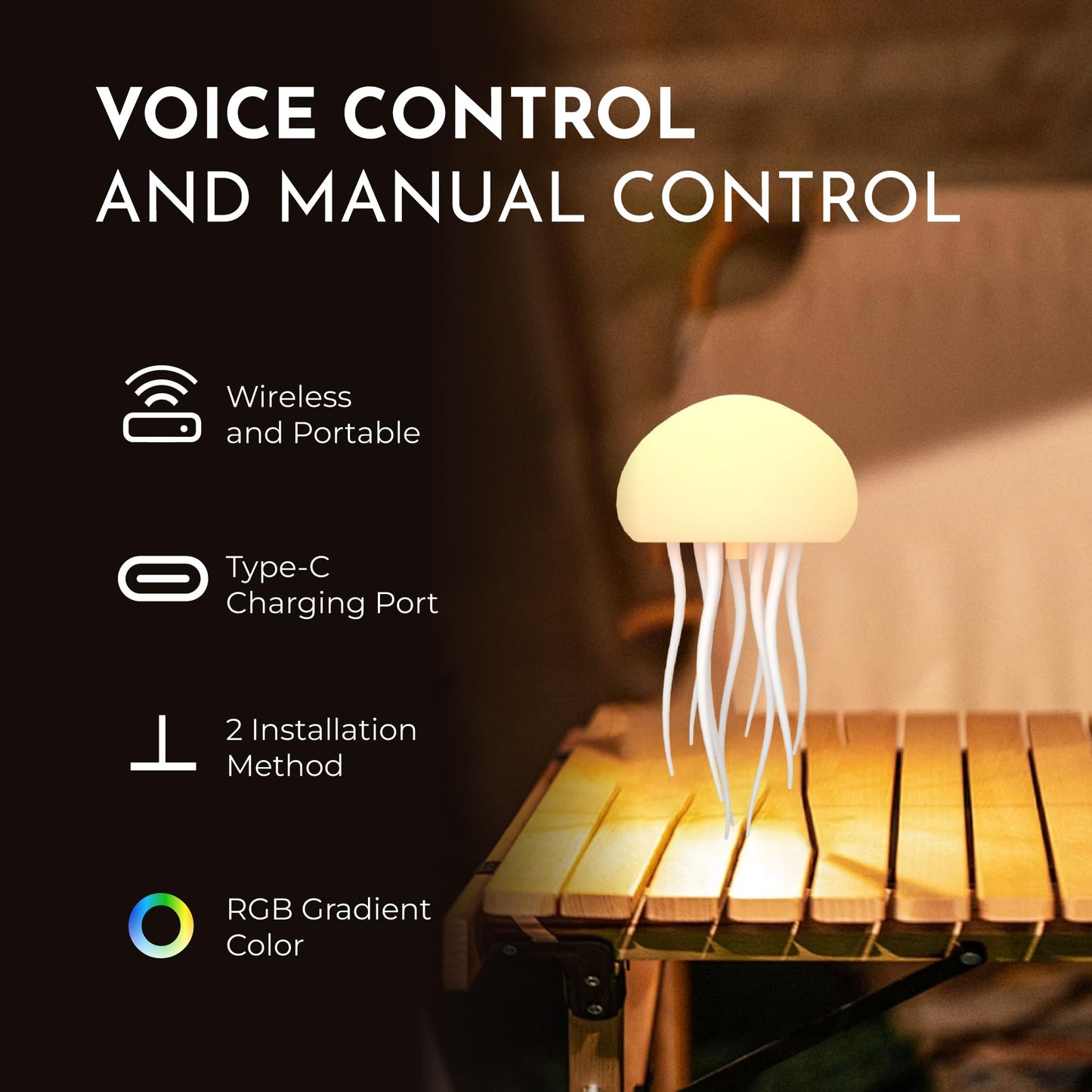 Jellyfish Mood 3D Lamp